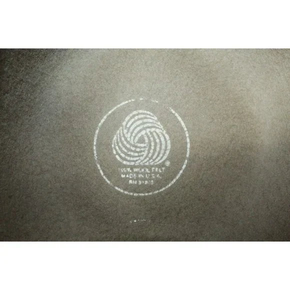 Seala Tan Brown Wool Felt Wide Brim Fedora Hat Italy Made - Picture 8 of 10